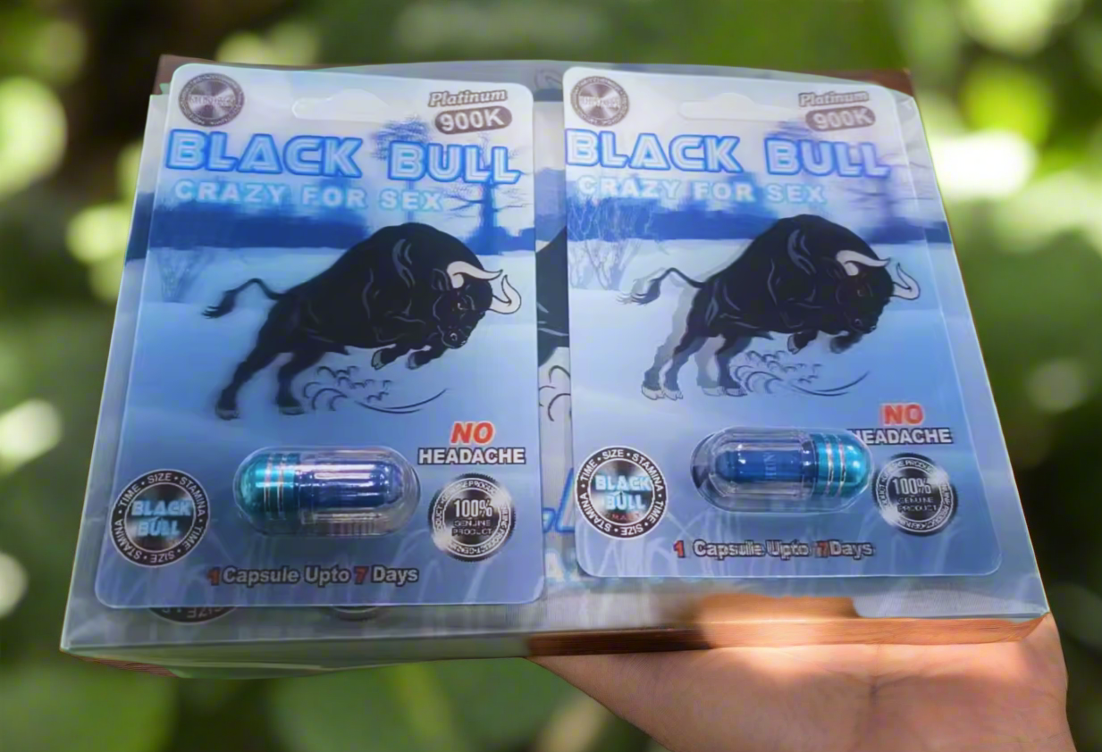 "Black-Bull-900K-Platinum-male-enhancement-capsule-single-blister-pack-for-stamina-performance-and-libido-boost-no-headache-formula"-DISTRIBUTION-Whoesale-Stock
